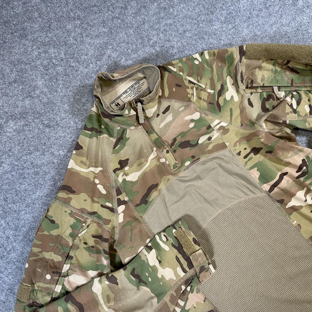 US Army Combat Shirt Flame Resistant Mens Medium Multicam Camo Tactical Military